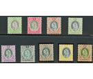 SG1-9. 1901 Set of 9. Superb fresh mint...