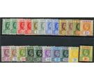 SG86-102. 1912 Set of 17. Brilliant fresh mint...