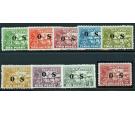 SGO22-O30. 1925 Set of 9 'OFFICIAL'. Brilliant fresh mint...