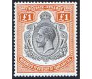 SG107. 1927 £1 Brown-orange. Choice fresh mint...