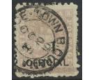 SG153. 1881 '1' on 12c Brownish purple. Superb well centered use