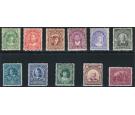 SG117-127. 1911 Set of 11. Superb mint...