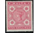 SG30. 1886 5/- Rose. Superb mint...