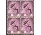 SG167. 1948 Silver Wedding £1. Unmounted mint block of four...