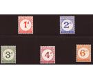 SG D1-D5. 1950 Postage Due Set. Unmounted mint...