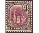 SG141. 1928 £1 Mauve and black. Superb fresh mint...