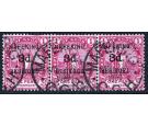 SG3. 1900 3d on 1d Carmine. Superb used horizontal strip...