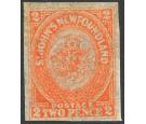 SG10. 1860 2d Orange-vermilion. Delightful mint...