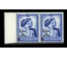 SG75. 1948 15r on £1 Blue. U/M mint pair...