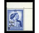 SG75. 1948 15r on £1 Blue. U/M corner sheet marginal mint...