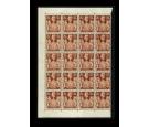 SG476. 1939 2/6 Brown. Brilliant U/M block of 20...