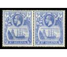 SG101b. 1923 3d Bright blue. 'Torn Flag'. Brilliant fresh mint, 