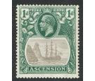 SG11a. 1924 1d Grey-black and deep blue-green. 'Broken Mainmast'