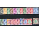 SG128-148. 1950 Set of 21. Brilliant fresh U/M mint...