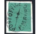 SG5. 1857 6d Green. Choice used on piece...