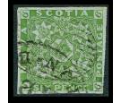 SG5. 1851 6d Yellow-green. Superb used with beautiful colour...