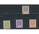 SG13-16. 1907 Set of 4. Superb fresh mint...