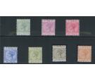 SG31-37. 1892 Set of 7. Superb fresh mint...