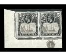 SG10c. 1924 1/2d Grey-black and black. 'Cleft Rock'. U/M mint in