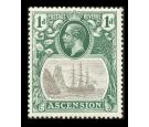 SG11c. 1924 1d Grey-black and deep blue-green. 'Cleft Rock'. Bri