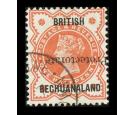 SG54a. 1890 1/2d Vermilion. 'Overprint Inverted'. Choice brillia