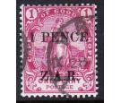 SG2b. 1899 '1 PENCE' Rose. 'Wide Spacing'. Superb fine used...