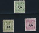 SGF212-F214. 1942 3/6 (both) and 5/6. Superb fresh mint...