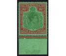 SG119f. 1953 10/- Green and dull red/green. Brilliant U/M mint..