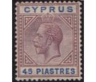 SG99. 1923 45pi Dull purple and ultramarine. Superb fresh mint..