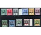 SG1-11. 1922 Set of 11. Choice fresh mint...