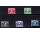 SG TD6-TD10. 1950 Set of 5. Brilliant fresh U/M mint...