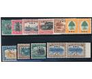 SG58-67. 1927 Set of 10. Superb fresh mint pairs...