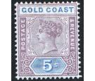 SG22. 1889 5s Dull mauve and blue. Superb fresh mint...