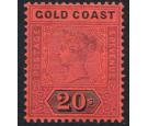 S25w. 1894 20s Dull mauve and black/red. 'Watermark Inverted'. U