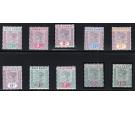 SG26-34. 1898 Set of 10. Choice superb fresh mint...