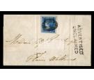 SG40. 1859 2d Deep Blue. 'SHERWIN'. UNIQUE...