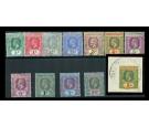 SG12-23. 1912 Set to 5/-, superb fine used...