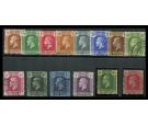 SG69-83 1921 Set of 14. Choice superb fine used...