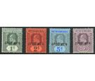 SG80s-83s. 1902 Set of 4 'SPECIMEN'. Brilliant U/M mint...