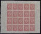 SG20. 1861 6d Rose-lake. Complete sheet of 20...