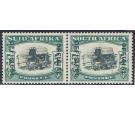 SG O26. 1948 5/- Black and blue-green. 'OFFICIAL'. U/M mint pair