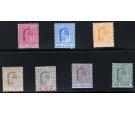 SG62-70. 1902 Set of 7. Superb fresh mint...