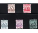 SG163-169. 1909 Set of 5. Choice superb fresh mint...