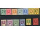 SG99-111. 1907 Set of 13. Superb fresh mint...