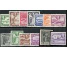 SG288-300. 1934 Set of 13. Fine mint with beautiful colours...