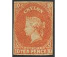 SG9. 1857 10d Dull vermilion. Very fine mint...