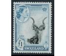 SG77b. 1961 2r on £1 Black and turquoise-blue. Brilliant U/M mi