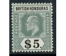 SG93. 1907 $5 Grey-green and black. Choice superb fresh mint...