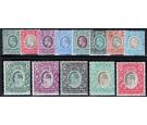 SG17-30. 1904 Set of 13. Very fine mint...