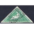 SG21. 1863 1/- Bright emerald-green.  A premium quality used cop